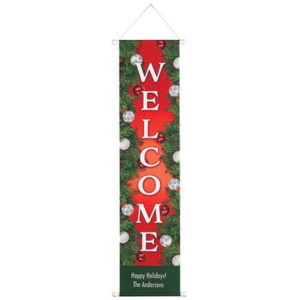 Personalized Christmas Ornament Door Banner-377695