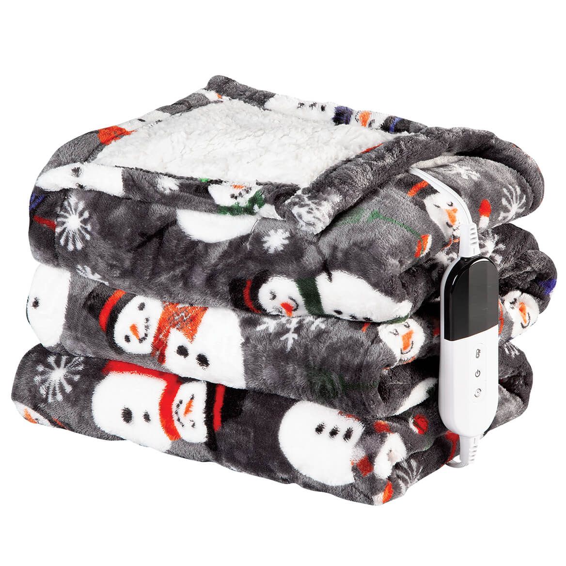 Heated Printed Throw, Plush & Sherpa + '-' + 377702