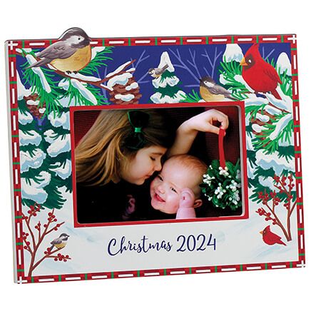 Personalized Winter Birds Christmas Frame-377706