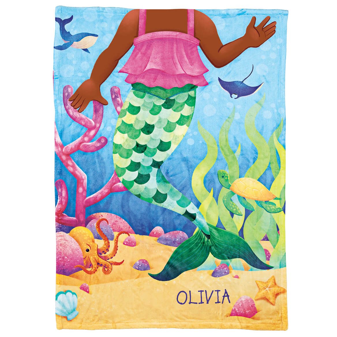 Personalized Mermaid Blanket + '-' + 377709