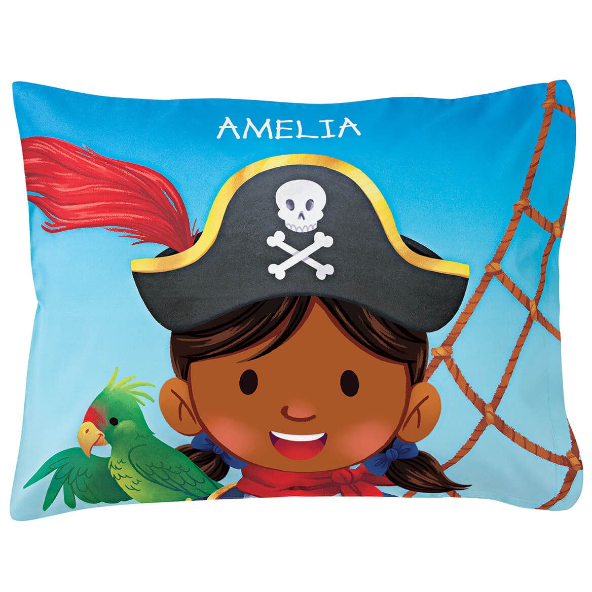 Personalized Girl Pirate Pillowcase + '-' + 377710