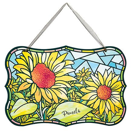 Personalized Sunflower Acrylic Suncatcher-377949