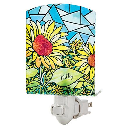 Personalized Sunflower Acrylic Nightlight-377951