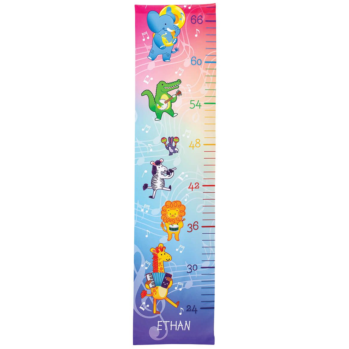 Personalized Musical Animals Growth Chart + '-' + 377982