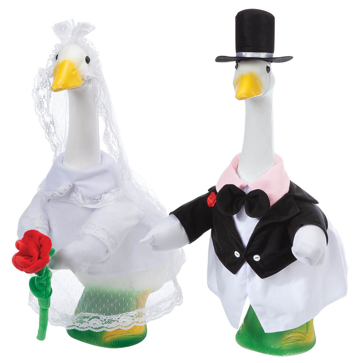 Wedding Couple Goose Outfits by Gaggleville™ + '-' + 377986