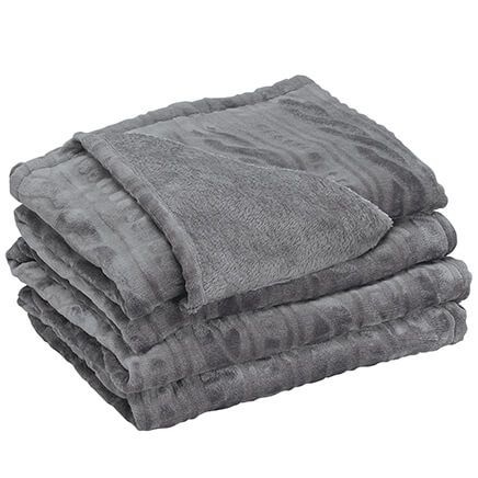 Cozy Plush Sweater Fleece Blanket by OakRidge™-377991