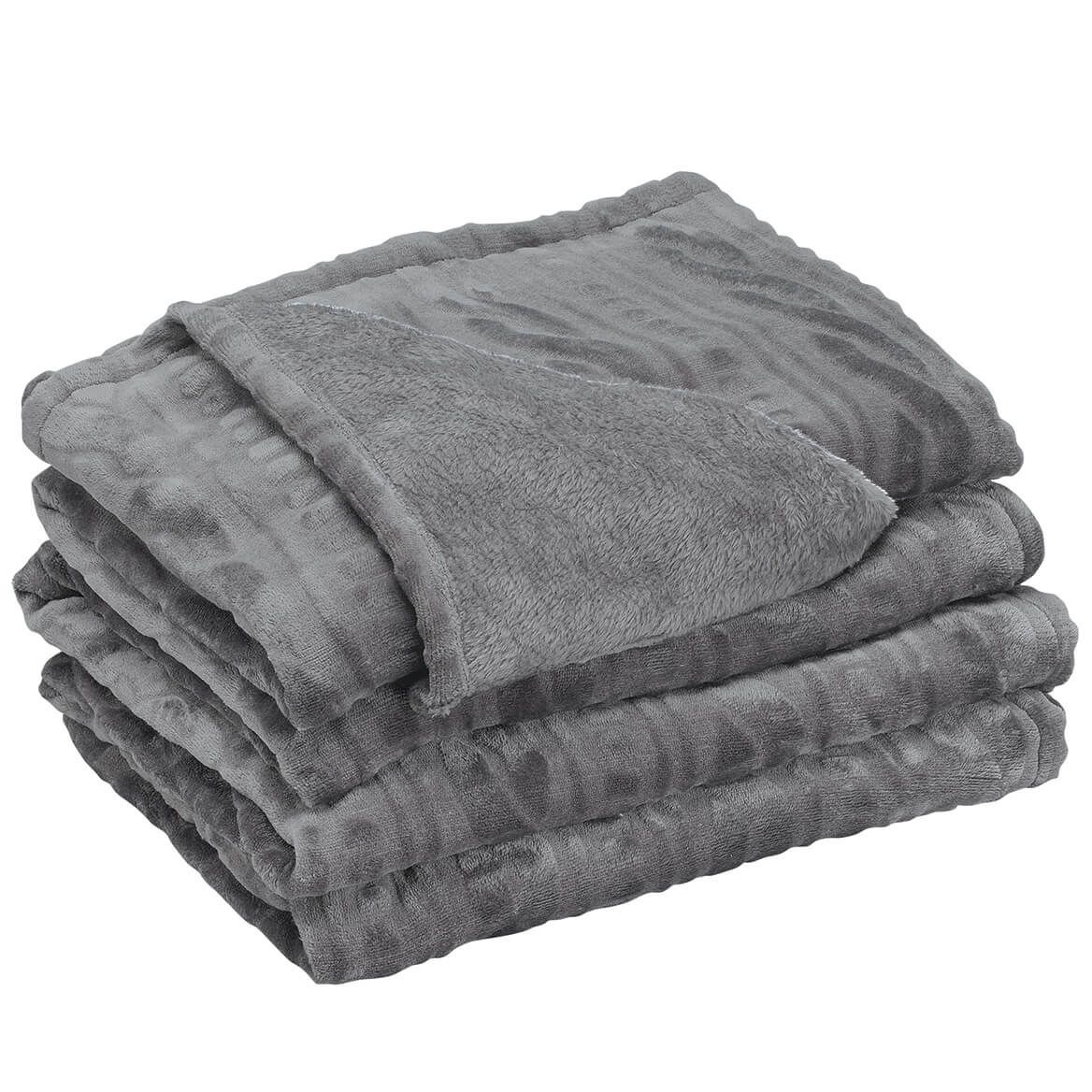 Cozy Plush Sweater Fleece Blanket by OakRidge™ + '-' + 377991