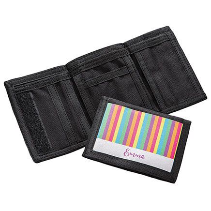 Personalized Colorful Stripes Kid's Wallet-378004