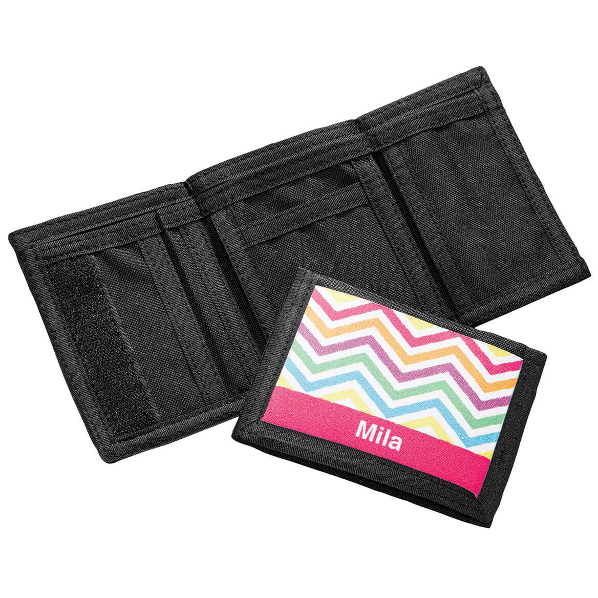 Personalized Zig Zag Rainbow Kid's Wallet + '-' + 378005