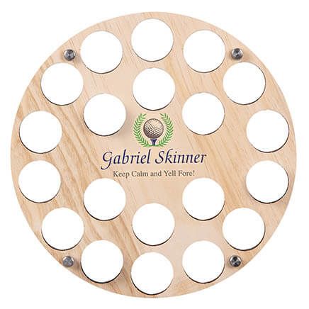 Personalized Printed Golf Ball and Wreath Ball Holder-378043