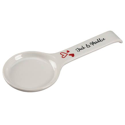 Personalized Hearts Spoon Rest-378131