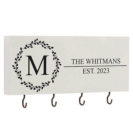 Personalized Monogram Vine Welcome Key Holder-378168