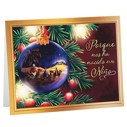 Nativity Ornament Spanish Language Christmas Cards, Set of 20-378263