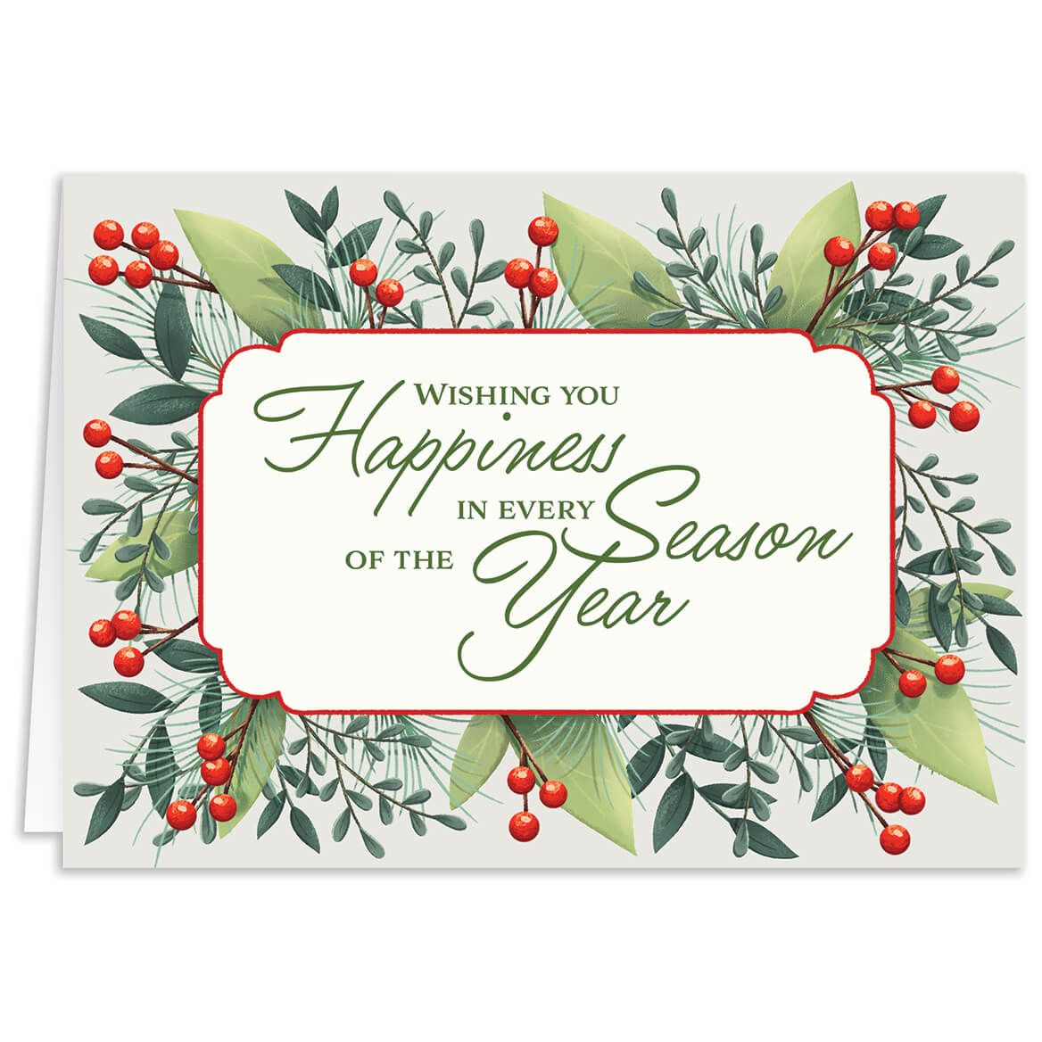 Personalized Floral Border Calendar Cards, Set of 20 - 378444
