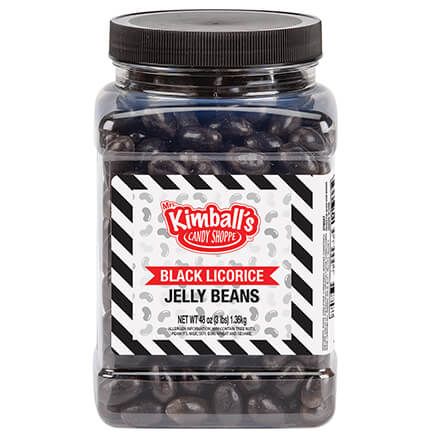 Mrs. Kimball's Candy Shoppe Black Licorice Jelly Bean Jar-378557