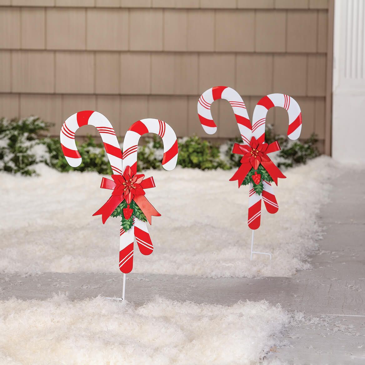 Candy Cane Stake by Fox River™ Creations, Set of 2 + '-' + 378689