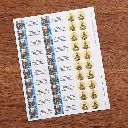 Personalized Faith, Family, Friends Address Labels and Seals, Set of 20-378742