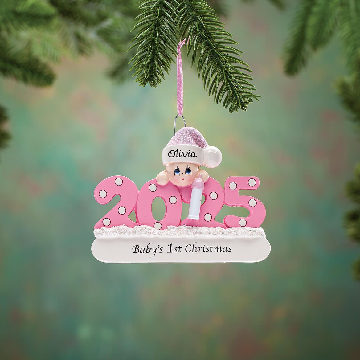 Personalized 2025 Baby's First Christmas Ornament + '-' + 378781