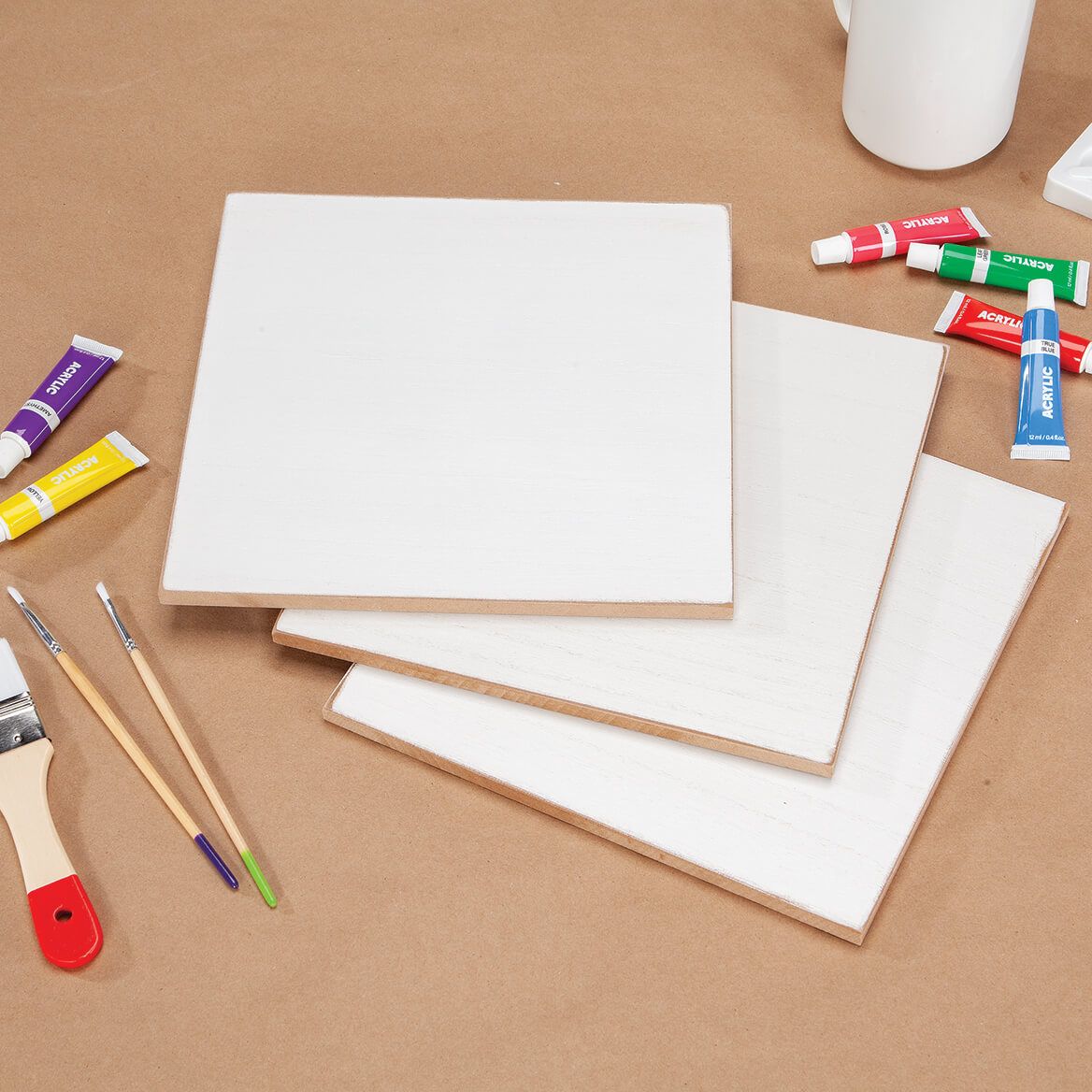 Square Craft Wood Signs, Set of 3 + '-' + 378930