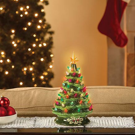 Musical Ceramic Tree with Train by Holiday Peak - Miles Kimball