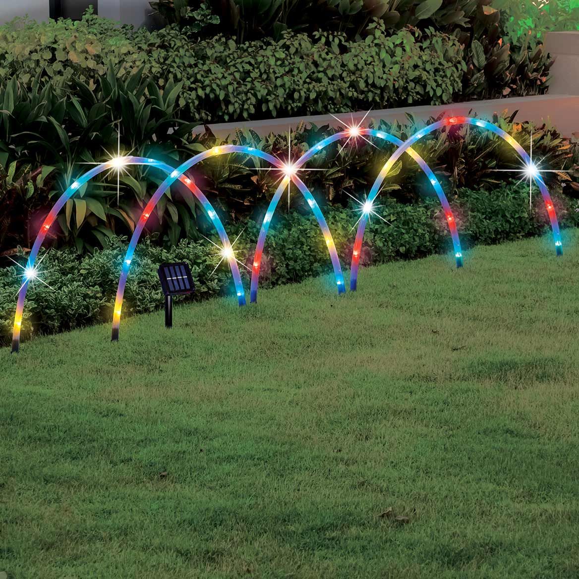 Solar Arches Pathway Lights, Set of 4