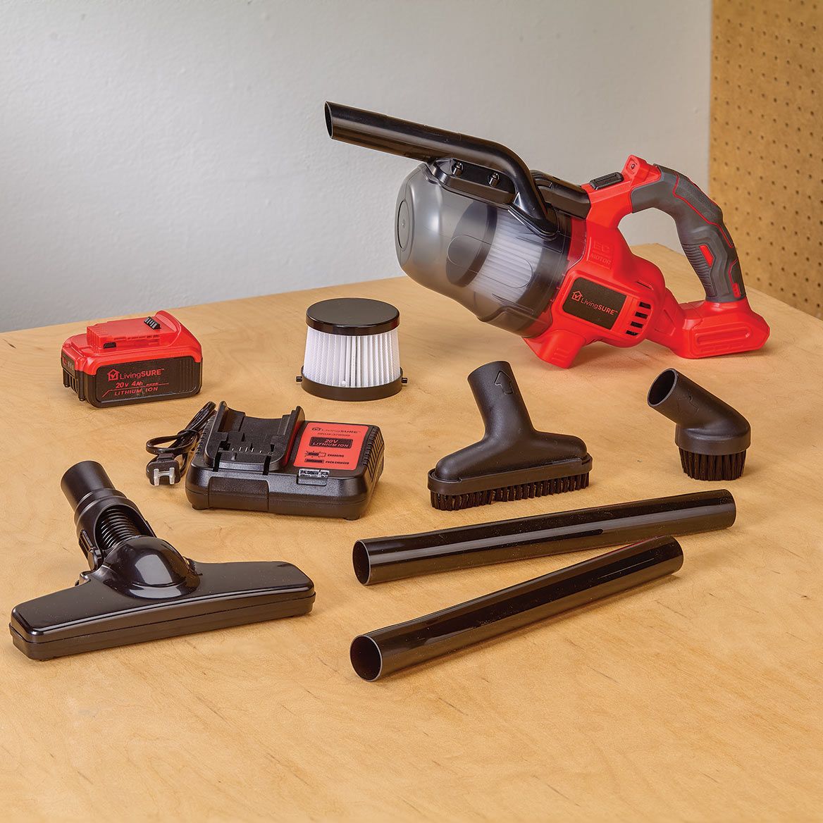 Cordless Handheld Vacuum, Battery and Charger Set By LivingSURE™ + '-' + 379903
