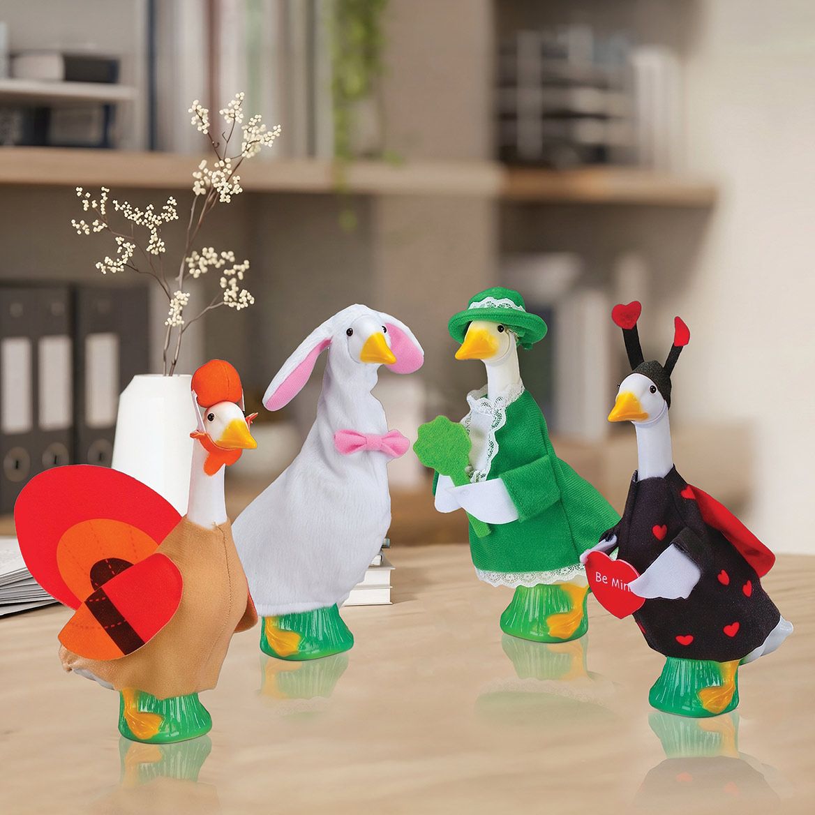 Desktop Goose Holiday Outfits by Gaggleville®, Set of 4 + '-' + 380185