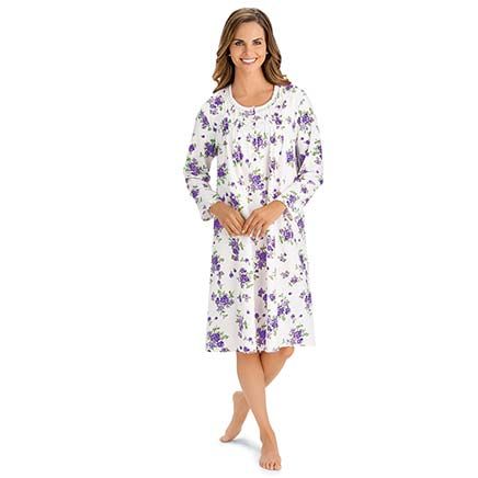 View product details for Long-Sleeve Flannel Nightgown