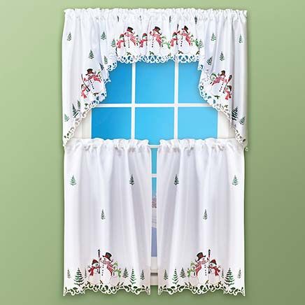 Snowman Family Curtains-380251
