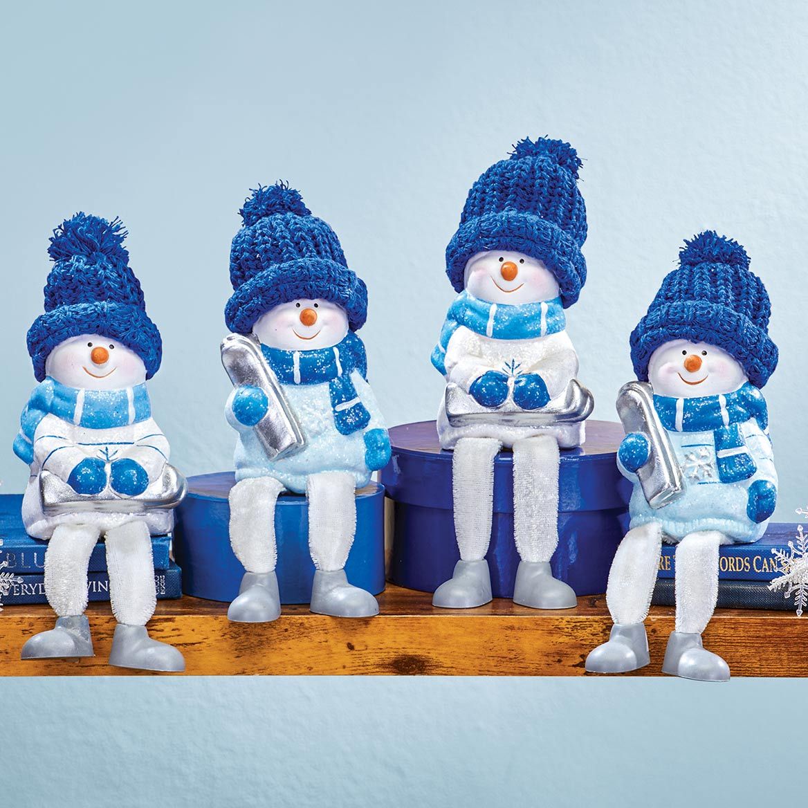 Snowmen Sitters, Set of 4 - Miles Kimball