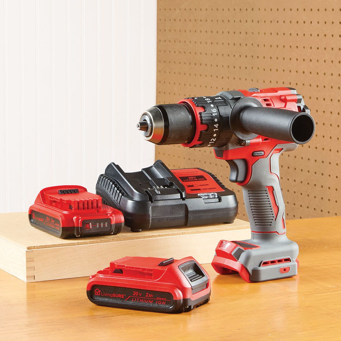 Cordless Extreme Drill, 2 Batteries and Charger Set By LivingSURE™ + '-' + 380521