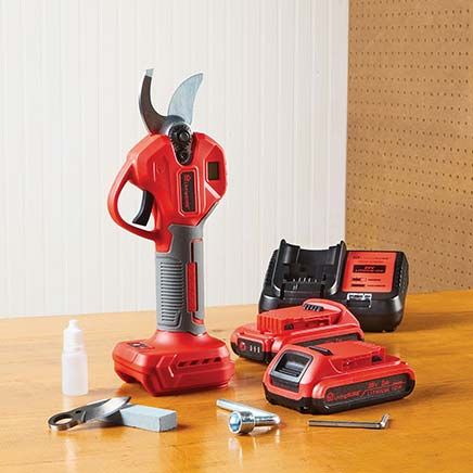 Pruning Shears, 2 Batteries and Charger Set By LivingSURE™-380522
