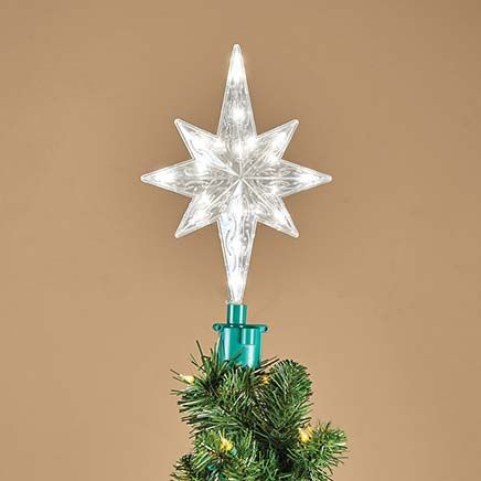 View product details for Rotating Lighted Star Tree Topper By Holiday Peak™