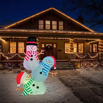 View product details for 8' Snowman Inflatable By Holiday Peak™