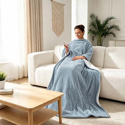 View product details for Ultra-Soft Plush Sherpa Digital Heated Throw By OakRidge™