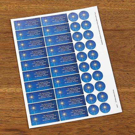 View product details for Personalized The Wonder of Christmas Labels and Seals, Set of 20