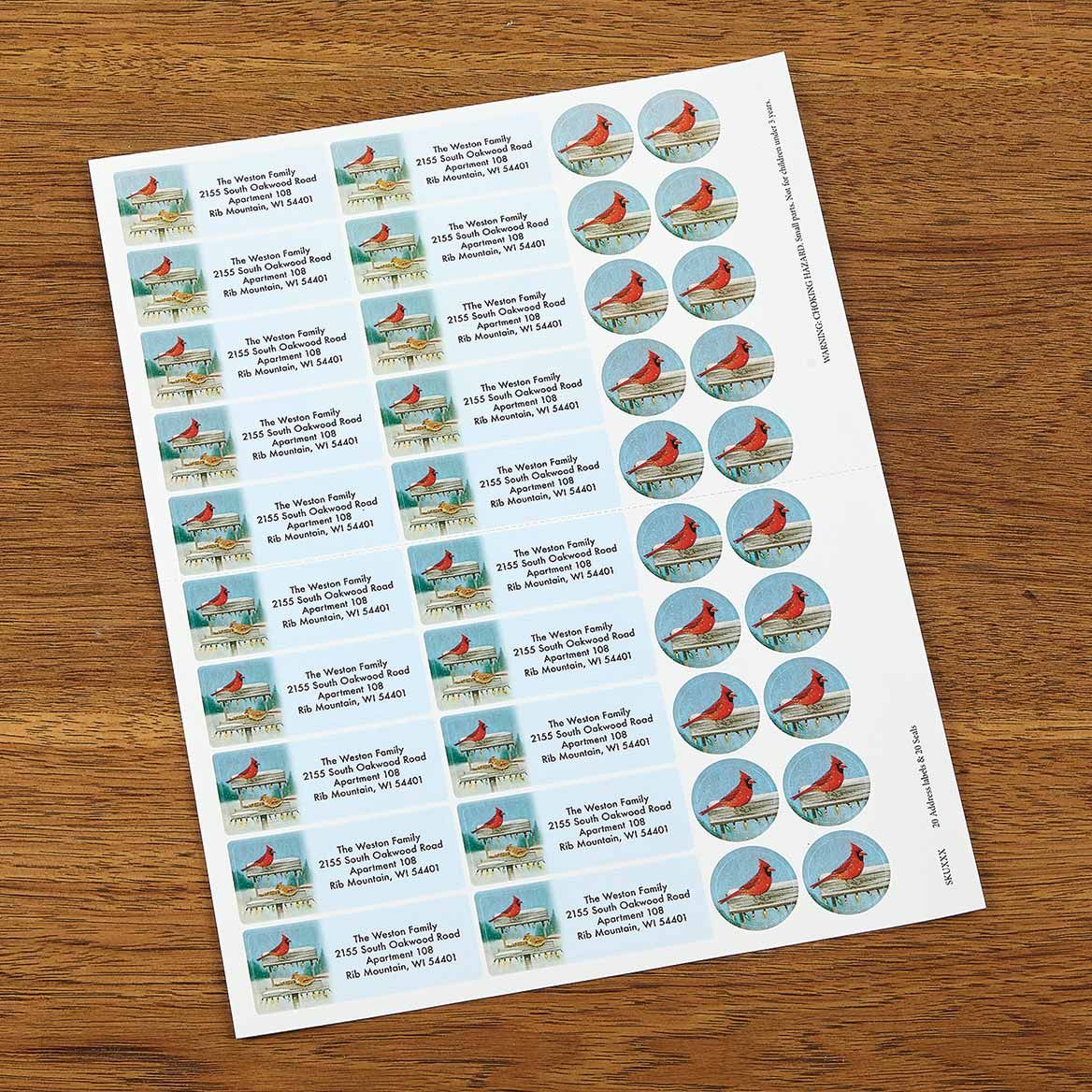 Personalized Song of the Season Labels and Seals, Set of 20