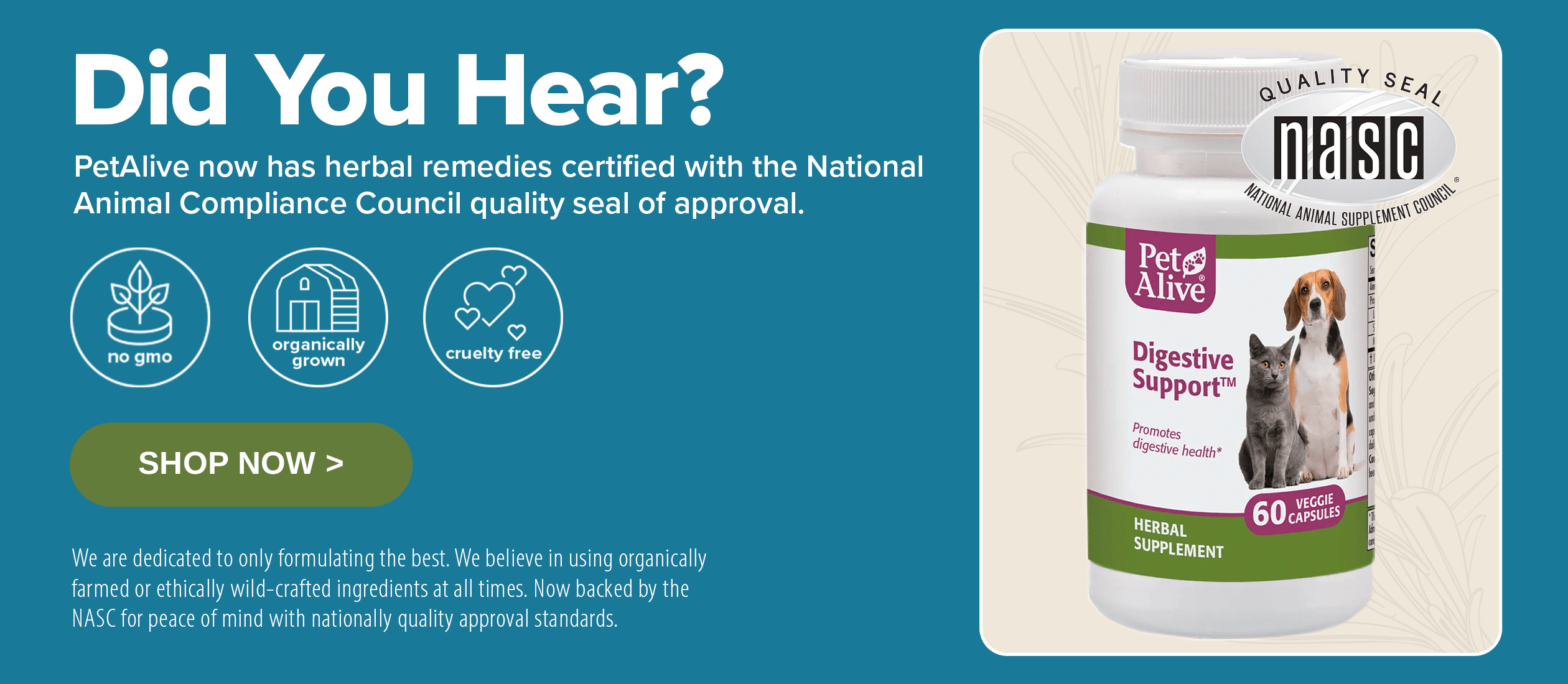 Natural sales pet remedies