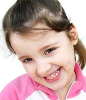 Image of a young girl smiling
