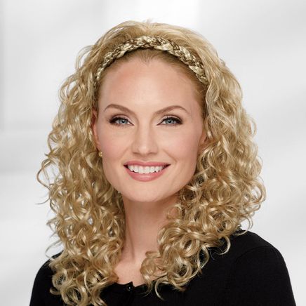 Paula Young® Braid Headband with Long Curls Hair Piece-379326