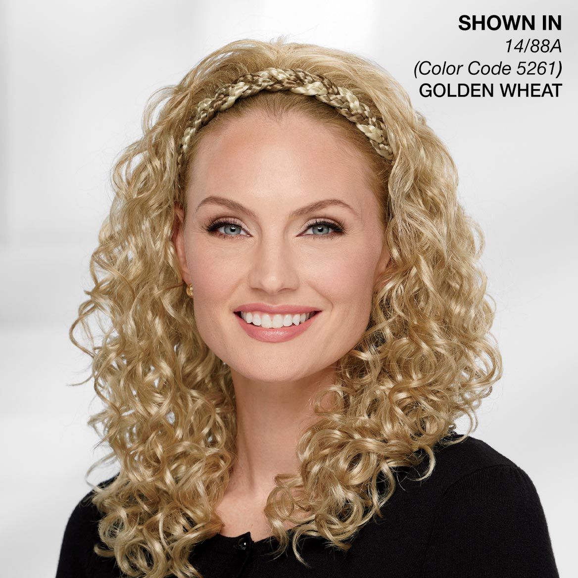 Paula Young® Braid Headband with Long Curls Hair Piece + '-' + 379326