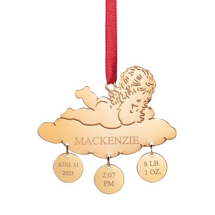 Personalized Baby On A Cloud Ornament-310294