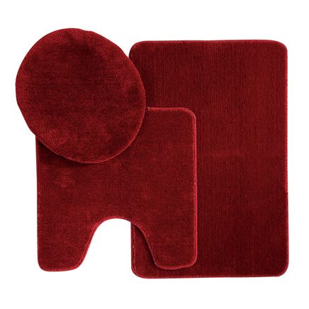 3-Piece Plush Bath Rug Set-321153