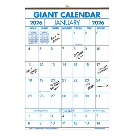 1 Year Giant Calendar-333868