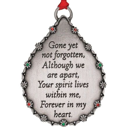 Personalized Teardrop Memorial Ornament-334882