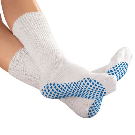 Diabetic Slipper Socks With Gripper Soles-336019