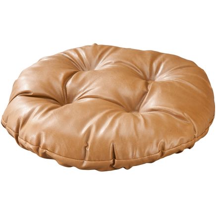 Faux Leather Tufted Bar Stool Cushion-347608