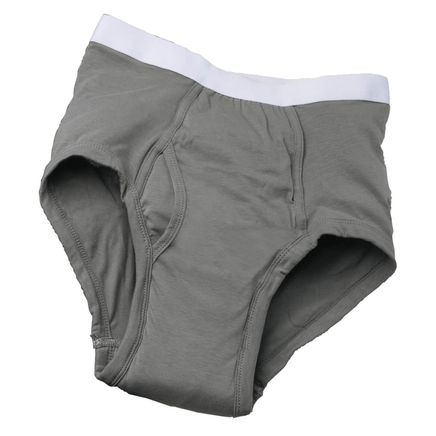Men's 20 oz. Incontinence Brief, Gray-348098