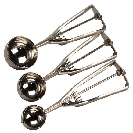 Stainless Steel Cookie Scoops, Set of 3-360438