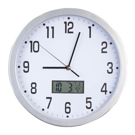 Easy-Read 12" Multifunction Wall Clock-362364